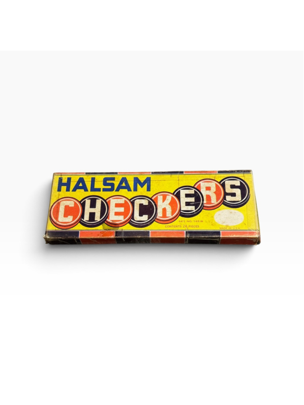 1950s Halsam Vintage Wooden Checkers Board Game Set One Size